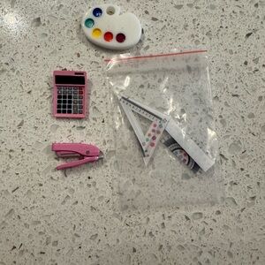 & Other Stories Kids Pink Calculator and Stapler Set